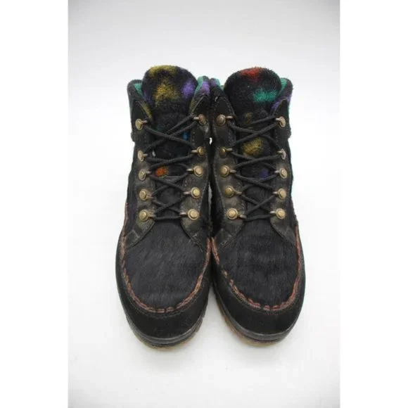 Tecnica Black Ankle Boots with Colorful Pattern - Picture 2 of 9